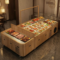 Refrigerador con Pantalla Digital de Control de Temperatura, de Doble o Simple Temperatura, con Combinación de Personalización y Soporte para 4 Puertas de Mármol