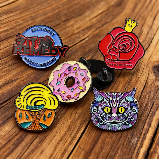 China for Factory Supplier Wholesale No Minimum Custom Design Your Logo Personalized Feng Shui Silver-Plated Glitter Lapel