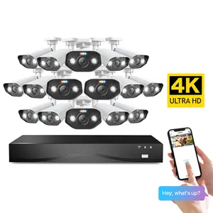 2024 Security 4K Kamera-Kit Outdoor 8Mp 2-Wege-Audio-Kamera Sicherheitssystem 8Mp KI menschliche Kamera Sicherheitssystem