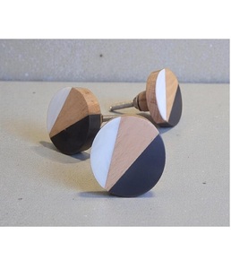 Pomos de Madera y Resina para Puertas de Gabinetes, Herrajes de Muebles de Primera Calidad para Gabinetes de Cocina, Cajones, Armarios e Interiores de Hoteles - Product Image 4