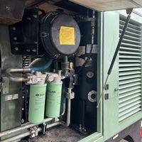 Compresseur d'air à vis portable diesel 20 bar d'occasion, meilleur prix, 24V, refroidissement par eau rotatif, bon service pour les industries minières