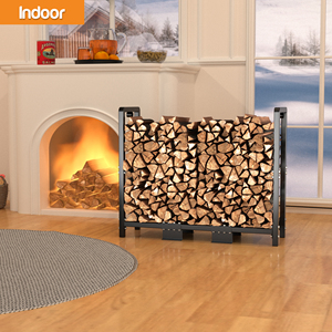 Porte-bûches intérieur moderne en métal avec style industriel <span class=keywords><strong>pour</strong></span> le stockage intérieur du <span class=keywords><strong>bois</strong></span> <span class=keywords><strong>de</strong></span> <span class=keywords><strong>chauffage</strong></span> et du <span class=keywords><strong>bois</strong></span> - Product Image 2