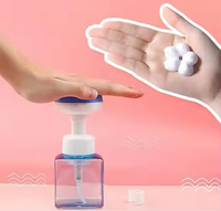 Kemasan kosmetik Sanatizer tangan 300ml bunga hewan peliharaan berbentuk gelembung sabun tangan anak-anak Dispenser pencuci tangan botol pompa busa plastik