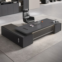Chaise de bureau de direction et table d'appoint de bureau de direction, ensemble de mobilier de luxe léger, haut de gamme, simple et moderne