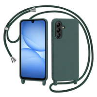 Étui de téléphone en silicone TPU antichoc de luxe avec bandoulière détachable pour Samsung A17 A18 A27 A57 avec cordon personnalisable