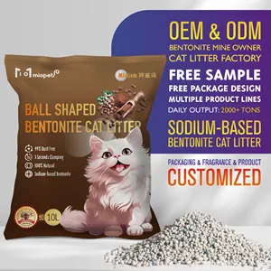 Wholesale 1mm-3mm Natural Non-toxic Dust Free Highly Absorbent Bentonite Clay Cat Litter Sand With Fruit Scent