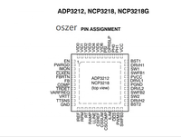 Oszer NCP3218 Contrôleur de régulateur de commutation synchronisé multiphase hautement efficace à courant actif, puce électronique