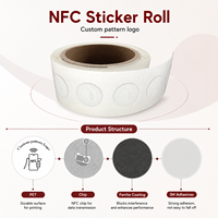 Etiqueta NFC Anti-Metal NTAG213 ISO14443A de 25 mm, Tipo 2 del Foro NFC, Impermeable y Programable para el Seguimiento de Activos, Venta al Por Mayor