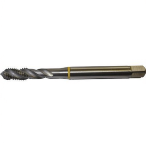 Macho de roscar estándar TA1460 sin recubrimiento, helicoidal de 40 grados para orificios ciegos, tolerancia 6H, machos y terrajas - Product Image 2