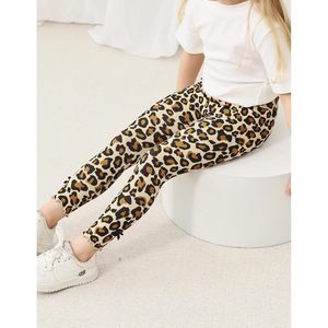 Leggings para Niñas Pequeñas BambooBud, Paquete de 2, Acanalados, Estampados, de Viscosa de Bambú, Talla 4T, Pantalones Casuales de Fácil Colocación - Product Image 2