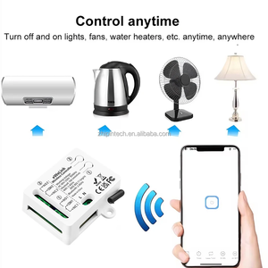 Module de relais intelligent Wi-Fi à contact sec EWelink AC110V USB5V 2 canaux avec fonction de temporisation et auto-blocage, compatible Alexa et Google - Product Image 3