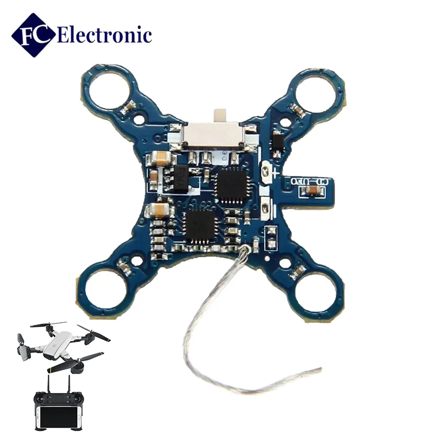 Montagem Fc Pcba Fabricante Smt Pcb Gerber Bom List Oem Mini Wifi Drone Receptor Pcb Placa Montada