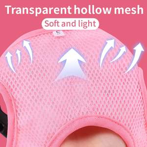 Adjustable Escape Proof Custom jaket kucing peliharaan <span class=keywords><strong>Harness</strong></span> Strawberry dan Set tali rompi untuk berjalan kucing dan anak anjing - Product Image 5