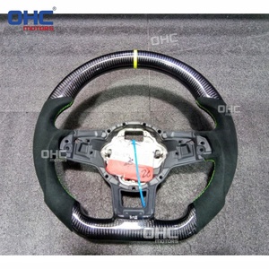 Volant personnalisé/perforé en cuir véritable et fibre de carbone pour VOLKSWAGEN VW MK7 MK 7.5 GOLF <span class=keywords><strong>GTI</strong></span> 2013-2020 - Product Image 2