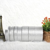 Ruban en organza à double face personnalisable, haute ténacité, filé, pour décoration de cadeaux de Noël, vente en gros d'usine, personnalisé