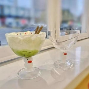 Tazza in Vetro Borosilicato Resistente al Calore, Design 3D a Forma di Paperella, Personalizzabile, per Caffè, Latte e Vino Rosso - Product Image 5