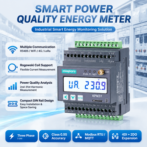 Medidor de Energía Trifásico Inteligente Inalámbrico 4G WiFi RS485, Precisión 0.5S, Medición de Demanda Máxima, Riel DIN, Sistema Solar <span class=keywords><strong>Virtual</strong></span> - Product Image 1