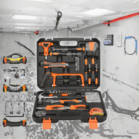 Kit d'outils de réparation de moto portable en acier au carbone avec boîte de rangement pour clés hexagonales, ensemble d'outils à main OEM pour atelier à domicile