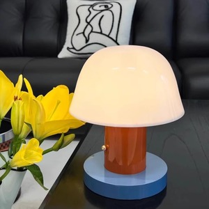 Mushroom Table Lamp Led Touch Control Cordless Battery Powered <b>Night</b> <b>Light</b> For Bedroom Living Room Study - Product Image 4