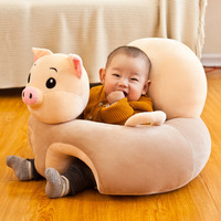 Écureuil grenouille licorne dessin animé pour enfants en peluche Animal canapé Panda pingouin bébé chaise dinosaure enfants paresseux chaise bébé sièges de soutien