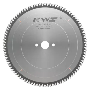 KWS TCT Hojas de sierra circular con punta de carburo Premium Sierra de corte de aluminio