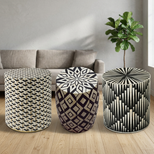 Table basse en os incrusté de style indien, design européen moderne, hauteur réglable, utilisation hospitalière, taille et couleur personnalisables, BS INTERNATIONAL 3 - Product Image 1