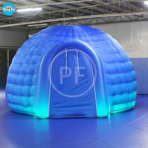 Außen dekoration Led beleuchtete aufblasbare dauerhafte Kuppel Zelt Hochzeits feier Outdoor Event aufblasbare BuleTent House - Product Image 2