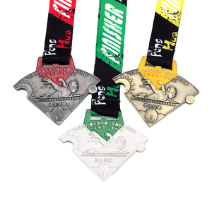 Tùy chỉnh hình dạng cá nhân kim loại 3D đúc chết huy chương tam giác bơi vàng bạc huy chương đồng dập - Product Image 1