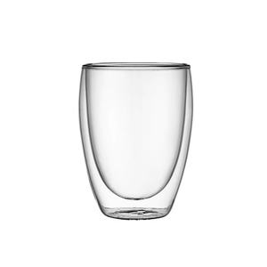 Tasse à café en verre borosilicate double couche <span class=keywords><strong>sans</strong></span> poignée de 80ml avec <span class=keywords><strong>grand</strong></span> couvercle de ventre Design classique pour la maison ou les fêtes - Product Image 2