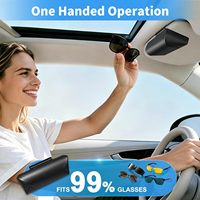Étui à lunettes rétro en cuir PU, boîte de rangement légère et portable pour lunettes, accessoires anti-écrasement pour lunettes