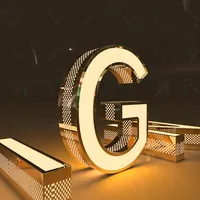 Enseigne publicitaire lumineuse 3D en métal DakeSign avec lettres en acrylique LED pour logo d'entreprise, hôpital, panneau étanche IP65