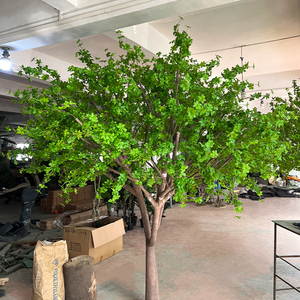 Tissu en soie verte, arbre <span class=keywords><strong>japonais</strong></span> à clochettes, écologique, 260 cm, décoration de mariage en plein air, décoration de <span class=keywords><strong>jardin</strong></span> - Product Image 2