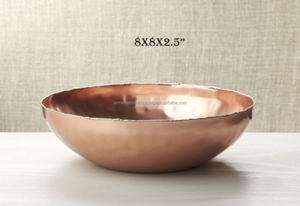 Set of 3 Elegant Solid Copper Food Storage Bowls Latest Design Perfect for Home Kitchen Tabletop and <b>Dessert</b> Serving - Product Image 2