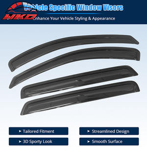 Pour Hyundai Santa Fe 07-12, visières de fenêtre en acrylique, protection des fenêtres latérales des portes de voiture, ensemble de 4 pièces - Product Image 2