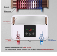 220V Home Mini 5500W Chauffe-eau électrique instantané sans réservoir pour cuisine salle de bain