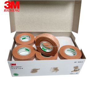 Cinta Quirúrgica <span class=keywords><strong>Micropore</strong></span> Tan de <span class=keywords><strong>3M</strong></span> 1533-0, <span class=keywords><strong>Color</strong></span> <span class=keywords><strong>Piel</strong></span>, Cinta Médica de 1.25cmx9.1m, 24 Rollos/Caja, Versión en Inglés/Chino - Product Image 3