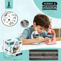 Deluxe Version Microscope High End Optical Observation Instrument for Student Professional Science & Engineering Toys