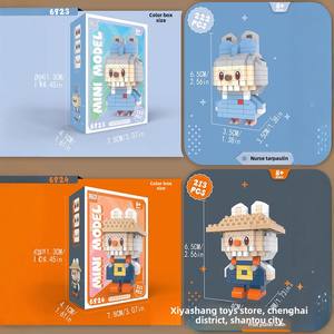 Blocs de construction de poupée de dessin animé transfrontalier compatibles Kidsren's Educational Assembly Toy Gift Small Plastic Particules Sets - Product Image 3