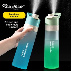 Botella de <span class=keywords><strong>Agua</strong></span> Infantil de 650 ml con Pajita y Degradado Estético, Nueva Botella de Plástico Ecológica sin BPA para Beber Directo, Ideal para Viajes - Product Image 2