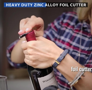 Tire-bouchon professionnel en acier inoxydable pour sommelier, coupe-capsule robuste - Product Image 4