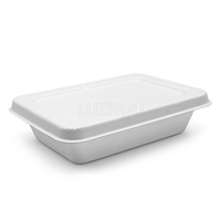 Conteneur personnalisé de 650ml pour Restaurant, emballage jetable écologique, en papier, pour Sushi, Sandwich, petit déjeuner, gâteau, boîte d'emballage
