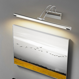 Lampe murale LED moderne pour miroir avec éclairage intégré, finition chromée, indice de protection IP44, température de couleur 3000K-6000K, durée de vie de 50 000 heures - Product Image 3