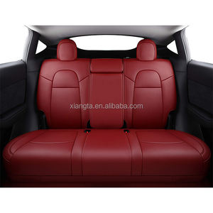 XIANGTA Sports Design Original housses de siège de voiture en cuir Nappa protecteur <span class=keywords><strong>Logo</strong></span> personnalisé pour <span class=keywords><strong>Tesla</strong></span> modèle Y 3 2017-2023 coussin de siège - Product Image 6