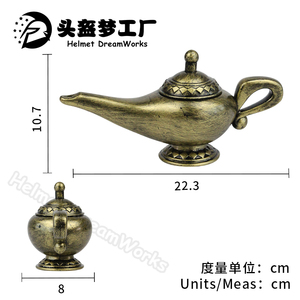 Lampe magique d'aladdin avec lèvres ouvertes, accessoires d'halloween, thème <span class=keywords><strong>mal</strong></span>éfique, noir, Souvenir, nouveauté - Product Image 5