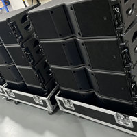 Altavoz Line Array Profesional Popular de Doble Canal con Doble Woofer Lineal de 8 Pulgadas, Imán de Neodimio, Impedancia de 8 Ohmios
