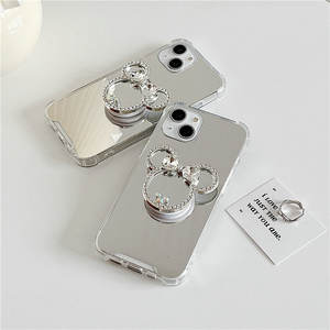 Mode Mignon Titulaire <span class=keywords><strong>Mickey</strong></span> Miroir Téléphone étui pour <span class=keywords><strong>iphone</strong></span> 16E 15 14 13 Pro Max 12 11 XS XR Support Antichoc Protéger La Couverture Arrière - Product Image 4