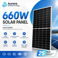Panneau solaire photovoltaïque premium 660W avec structure renforcée pour une utilisation durable en extérieur dans un système solaire