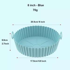 <strong>Cheap</strong> 8 Inch 16 Cm Reusable Air Fryer Food Safe <strong>Airfryer</strong> Silicone Pot Basket Liner Air Fryer Silicone Pot for Air Fryer - Product Image 6