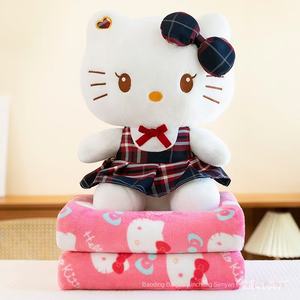 Bantal Selimut Kulomi Meileti Penghilang Stres, Selimut Tidur Siang Serbaguna, Pendingin Udara 2-in-1, Boneka Plush Super Lembut yang Dapat Dicuci - Product Image 1