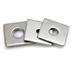 Factory Direct Sales Customized Plain Washers Metal Fasteners Stainless Steel Square Washers DIN436